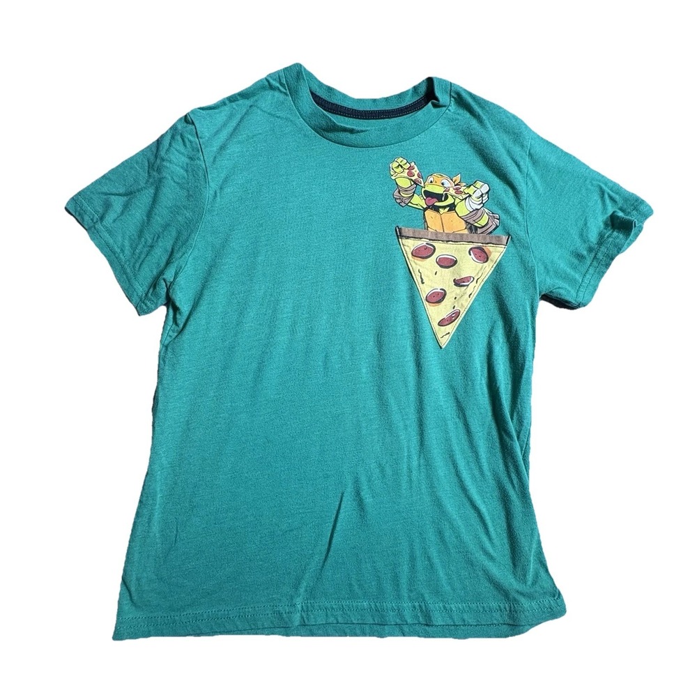 Nickelodeon Teenage Mutant Ninja Turtles Pizza Pocket T Shirt Youth Med